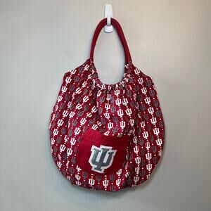 Indiana University Hoosiers Classic Logo Shoulder Tote Bag Purse Red